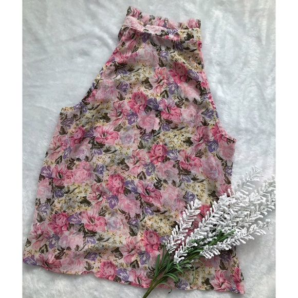 F21 Floral Sleeveless Top - Picture 3 of 4